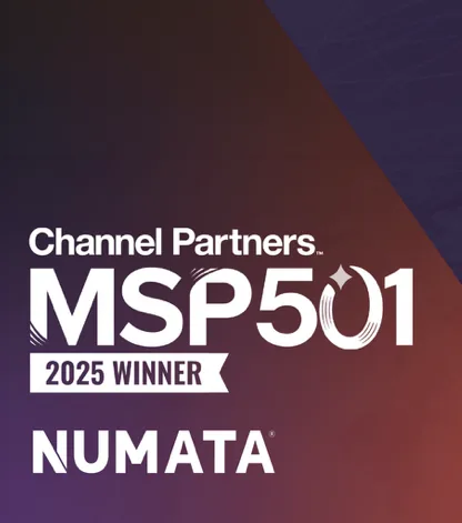 Channel Partners MSP 501 2025 winner badge for Numata